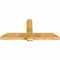 Ekena Millwork Eugene Rough Sawn Timber Gable Bracket, Western Red Cedar, 60"W x 27"H x 4"D x 6"F, 11/12 Pitch GBW060X27X0406EUG00RWR - alternate 3